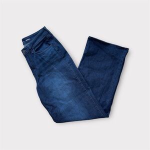 Wide Leg Dark Wash Old Navy Wow Wide Leg Jeans size 8 Tall